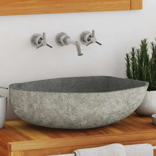 Lavabo - Umivaonik od riječnog kamena ovalni (45 - 53) x (34 - 41) cm - 45-53 cm 45-53 cm Cijena