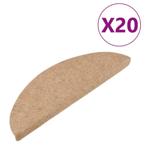Prostirke za stepenice samoljepljive 20 kom bež 56x17x3 cm - Bež 56 x 17 x 3 cm 20 Cijena