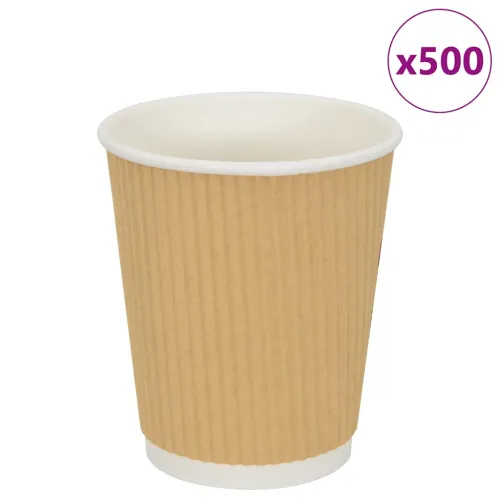 papirnate šalice za kavu 500 kom 8 oz 200 ml smeđe - 1 200 ml 200 ml Cijena
