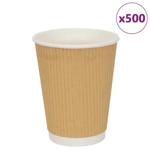 papirnate šalice za kavu 500 kom 12 oz 300 ml smeđe - 1 300 ml 300 ml Cijena