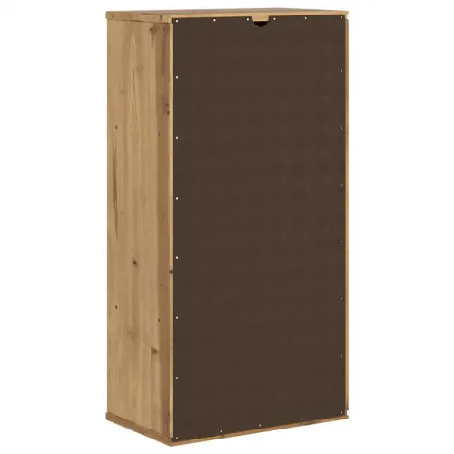 Bočni ormarić s ladicom ODDA 40x24x79 cm puno drvo bor - Prirodna 1 s 1 ladicom i 1 vratima Prirodna Cijena