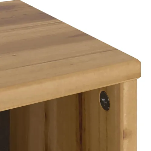 Bočni ormarić s ladicom ODDA 40x24x79 cm puno drvo bor - Prirodna 1 s 1 ladicom i 1 vratima Prirodna Cijena
