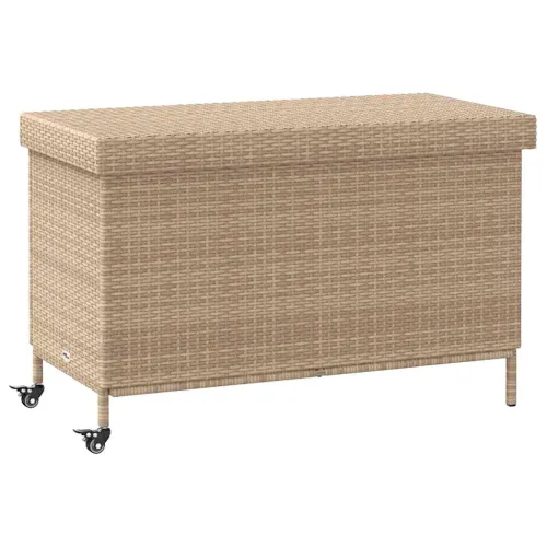 Vrtna kutija za pohranu s kotačima miješana bež 110x55x73 cm - Bež 110 x 55 x 73 cm Bež 110 x 55 x 73 cm Cijena