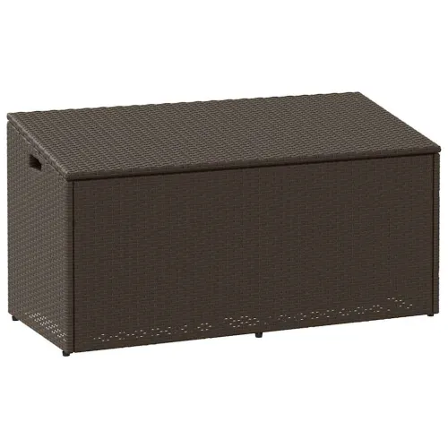 Vrtna kutija za pohranu od poliratana smeđa 110x50x58 cm - Smeđa 110 x 50 x 58 cm Smeđa 110 x 50 x 58 cm Cijena