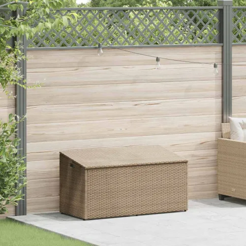 Vrtna kutija za pohranu bež 110x50x58 cm poli ratan - Bež 110 x 50 x 58 cm Bež 110 x 50 x 58 cm Cijena