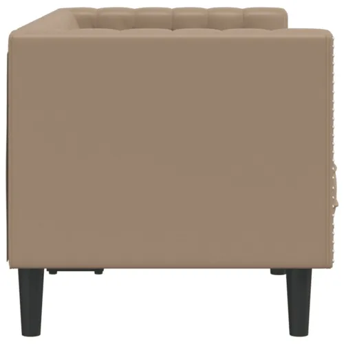 Fotelja Chesterfield 2-sjed Cappuccino umjetna koža - Boja cappuccina Dvosjedi Cijena