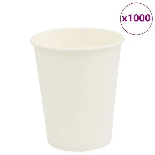 papirnate šalice za kavu 1000 kom 8 oz 200 ml bijele - 1 200 ml 200 ml Cijena