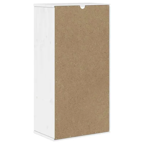 Bočni ormarić s ladicama ODDA bijeli 40x24x79 cm puno drvo bor - Bijela 1 s 2 ladice Bijela Cijena