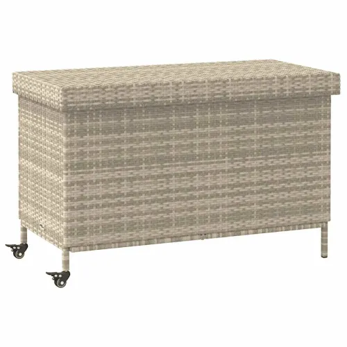 Vrtna kutija za pohranu s kotačima svijetlo siva 110x55x73 cm - Svjetlosiva 110 x 55 x 73 cm Svjetlosiva 110 x 55 x 73 cm Cijena