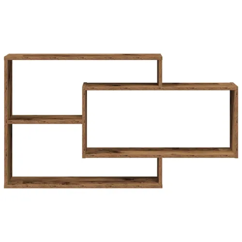 Zidna polica staro drvo 104x20x58,5 cm konstruirano drvo - Staro drvo Cijena