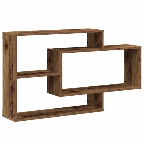Zidna polica staro drvo 104x20x58,5 cm konstruirano drvo - Staro drvo Cijena