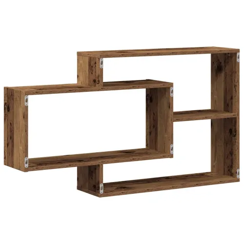 Zidna polica staro drvo 104x20x58,5 cm konstruirano drvo - Staro drvo Cijena