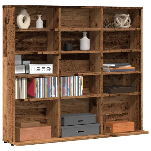 CD stalak – Ormarić za CD-ove staro drvo 100x23x89,5 cm konstruirano drvo - Staro drvo 100 x 23 x 89.5 cm 1 Staro drvo Cijena