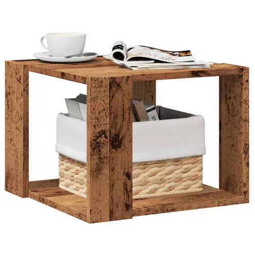 Stol za kavu staro drvo 40x40x30 cm konstruirano drvo - Staro drvo 40 x 40 x 30 cm Cijena