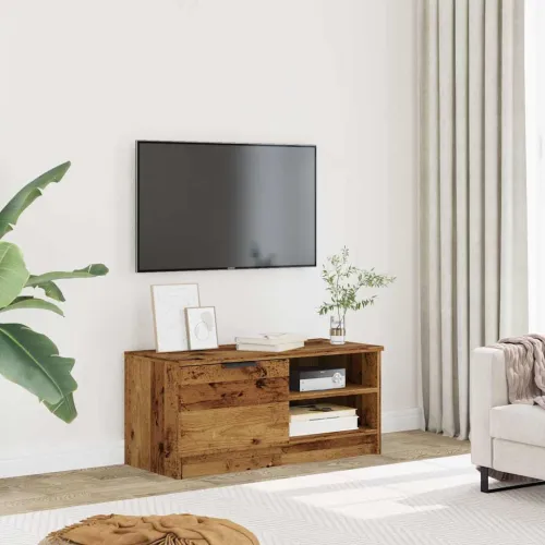TV ormarić staro drvo 80x35x36,5 cm konstruirano drvo - Staro drvo 1 Staro drvo 1 Cijena