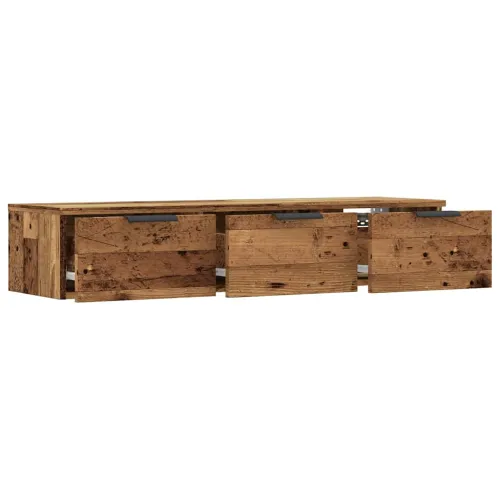 Zidni ormarić staro drvo 102x30x20 cm konstruirano drvo - Staro drvo 1 Cijena