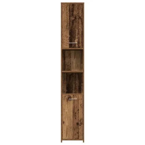 Kupaonski ormarić staro drvo 30x30x183,5 cm konstruirano drvo - Staro drvo S ručkom Cijena