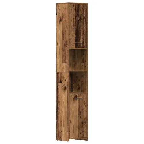 Kupaonski ormarić staro drvo 30x30x183,5 cm konstruirano drvo - Staro drvo S ručkom Cijena