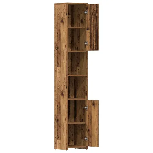 Kupaonski ormarić staro drvo 30x30x183,5 cm konstruirano drvo - Staro drvo S ručkom Cijena