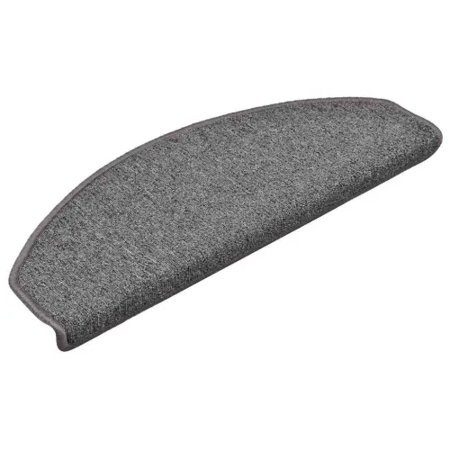 Prostirke za stepenice 30 kom 65x24x4 cm sive i crne poluokrugle velike - Siva i crna 65 x 24 x 4 cm 30 Cijena