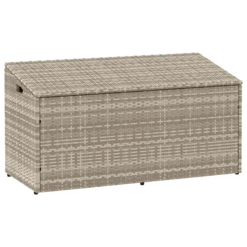 Vrtna kutija za pohranu svijetlosiva 110x50x58 cm od poliratana - Svjetlosiva 110 x 50 x 58 cm Svjetlosiva 110 x 50 x 58 cm Cijena