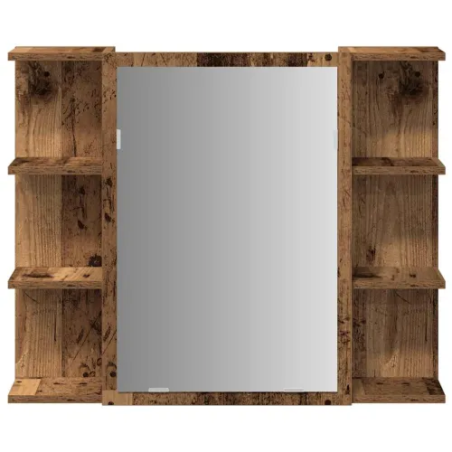 Kupaonski ormarić s ogledalom staro drvo 80x20,5x64 cm - Staro drvo 1 Cijena