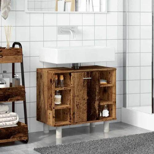 Kupaonski ormarić staro drvo 60x32x53,5 cm konstruirano drvo - Staro drvo 1 1 Cijena