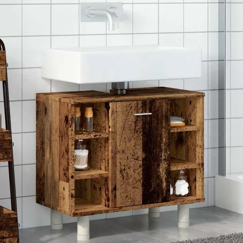 Kupaonski ormarić staro drvo 60x32x53,5 cm konstruirano drvo - Staro drvo 1 1 Cijena