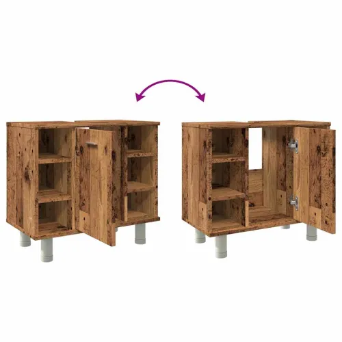 Kupaonski ormarić staro drvo 60x32x53,5 cm konstruirano drvo - Staro drvo 1 1 Cijena