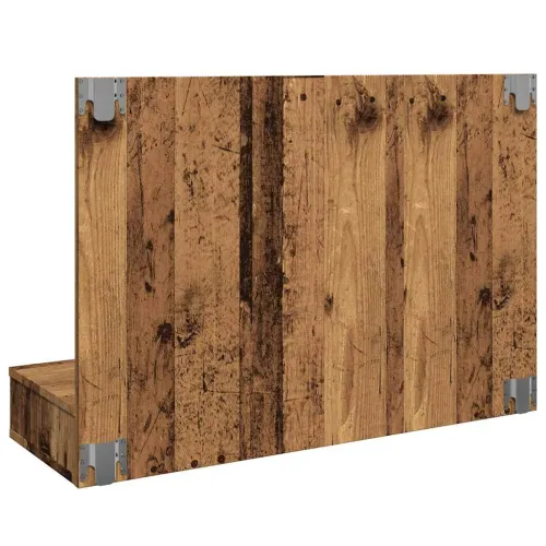 Ormar s ogledalom i LED-om Staro drvo 90x31,5x62 cm - Staro drvo Cijena