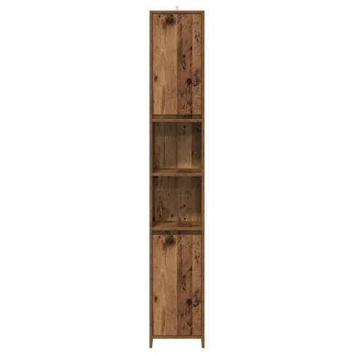 Kupaonski ormarić staro drvo 30x30x183,5 cm konstruirano drvo - Staro drvo Bez ručke Cijena