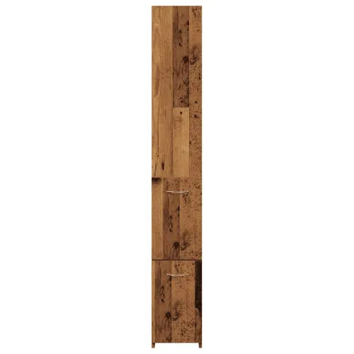 Kupaonski ormarić staro drvo 25x25x170 cm izrađeno drvo - Staro drvo Cijena