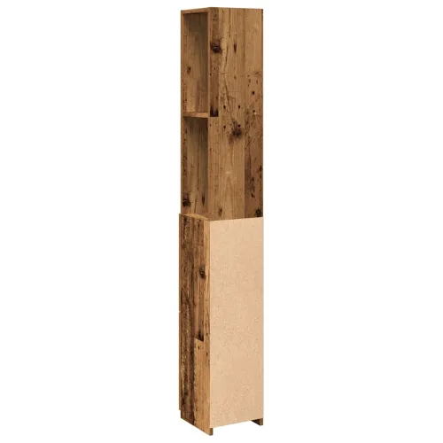 Kupaonski ormarić staro drvo 25x25x170 cm izrađeno drvo - Staro drvo Cijena