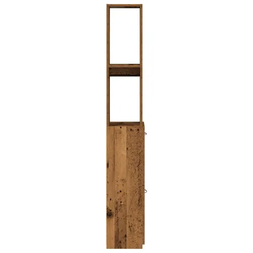 Kupaonski ormarić staro drvo 25x25x170 cm izrađeno drvo - Staro drvo Cijena