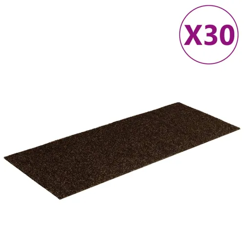 Prostirke za stepenice samoljepljive 30 kom 60x25 cm smeđe pravokutne - Smeđa 60 x 25 cm 30 Cijena