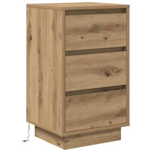 TV ormarić s LED svjetlima boja artisan hrasta 38x34x65 cm - hrast artisan 1 65 cm Cijena