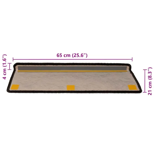 Ljepljivi tepisi za stepenice 30 kom 65x21x4 cm antracit - Antracit 30 Cijena