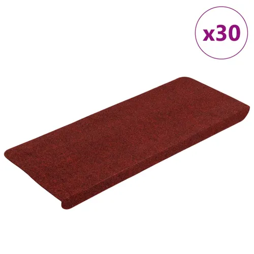 Ljepljivi tepisi za stepenice 30 kom crveni 65x24,5x3,5 cm - Crvena 65 x 24.5 x 3.5 cm 30 Cijena