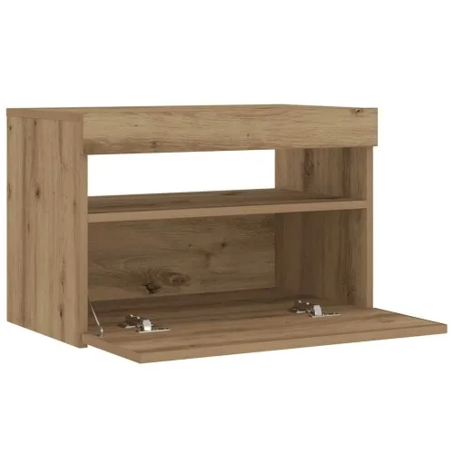 Noćni ormarić s LED svjetlima Artisan hrast 60x35x40 cm - Hrast artisan 1 Cijena