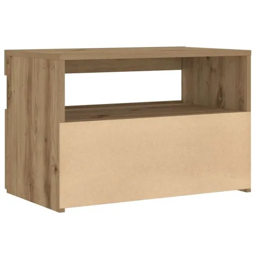 Noćni ormarić s LED svjetlima Artisan hrast 60x35x40 cm - Hrast artisan 1 Cijena