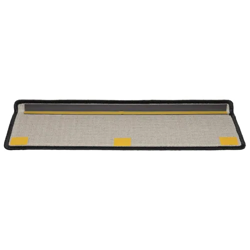 Prostirke za stepenice 20 kom 65x21x4 cm Crne s pravokutnim rubom - Crna 20 Cijena
