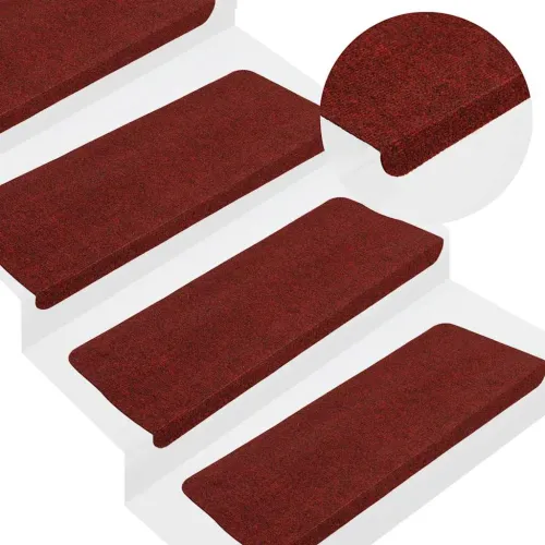 Ljepljivi tepisi za stepenice 30 kom crveni 65x22,5x3,5 cm - Crvena 65 x 22.5 x 3.5 cm 30 Cijena