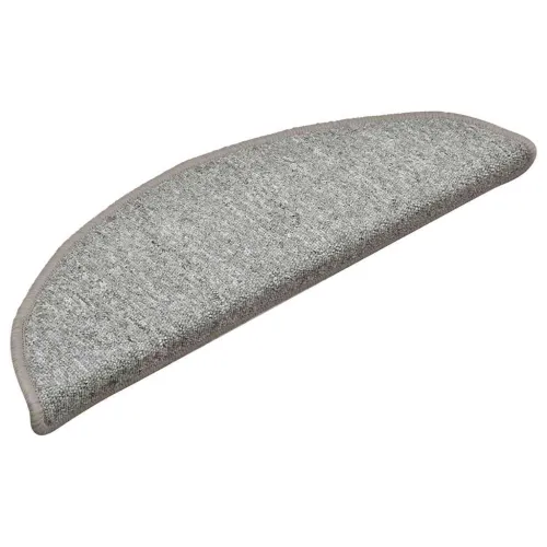 Prostirke za stepenice 30 kom 56x17x3 cm svijetlo sive poluokrugle - Bijela i siva 56 x 17 x 3 cm 30 Cijena