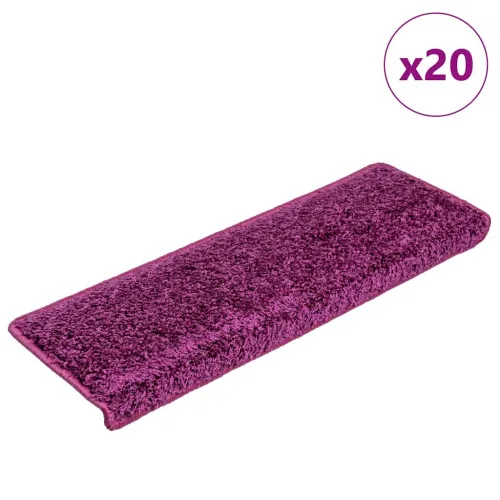 Prostirke za stepenice 20 kom 65x21x4 cm ljubičaste pravokutne rubove - Ljubičasta 20 Cijena