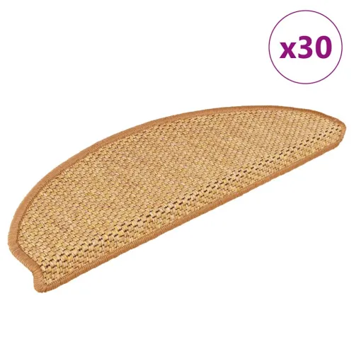 Ljepljivi tepisi za stepenice 30 kom 65x21x4 cm sisal - Sisal 65 x 21 x 4 cm 30 Cijena