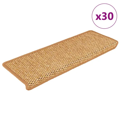 Ljepljivi tepisi za stepenice 30 kom 65x21x4 cm sisal - Sisal 30 Cijena