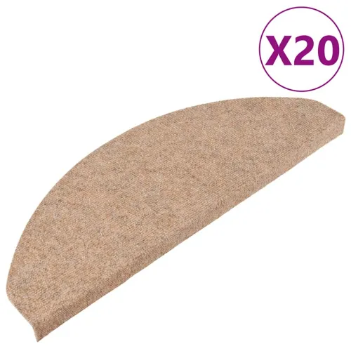 Ljepljivi tepisi za stepenice 20 kom bež 65x22,5x3,5 cm - Bež 65 x 22.5 x 3.5 cm 20 Cijena