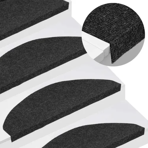 Ljepljivi tepisi za stepenice 30 kom crni 65x22,5x3,5 cm - Crna 65 x 22.5 x 3.5 cm 30 Cijena