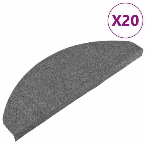 Ljepljivi tepisi za stepenice 20 kom sivi 65x22,5x3,5 cm - Siva 65 x 22.5 x 3.5 cm 20 Cijena