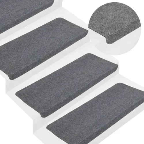 Ljepljivi tepisi za stepenice 30 kom sivi 65x24,5x3,5 cm - Siva 65 x 24.5 x 3.5 cm 30 Cijena